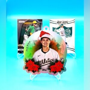 🔥Jacob Wilson Lot! 🔥Ornament Card Refractor + Squires Rookie + Prizm Insert!